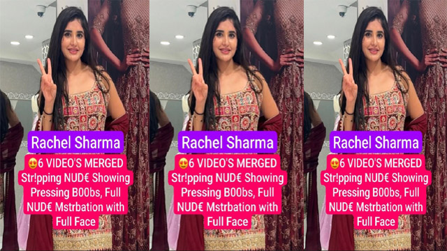 Rachel Sharma Paid App Stripping – Nude Showing Pressing Boobs
